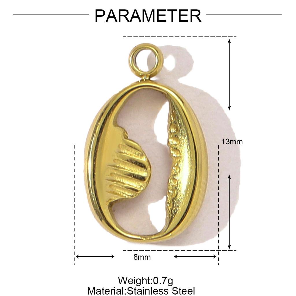 3pcs/Lot Stainless Steel Fish Bone Mermaid Tail Bracelet DIY Charms Women Shell Crab Conch Necklace Pendant Heart Love Jewelry