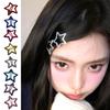 Metal Hairpin Five-pointed Star Hair Clip Girl Barrettes Children Side Clip Hair Decorate Bangs Hairpin Hair Accessories