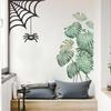 Black Waterproof Spider Web Window Prank Spider Sticker Halloween Decoration Wallpaper Decal