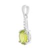 Silver Pendant with Chrysolite (60002178)