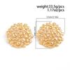IngeSight.Z 1 Paar Vintage Geometrische Uitgesneden Ronde Stud Oorbellen Dames Trendy Gouden Kleur Piercing Oorbellen Sieraden 2026 Nieuw