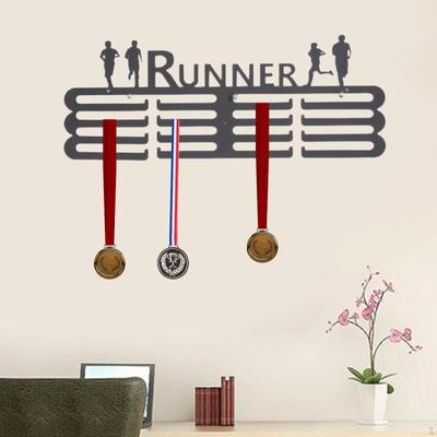 Wall-Mounted Medal Display Rack for Athletes