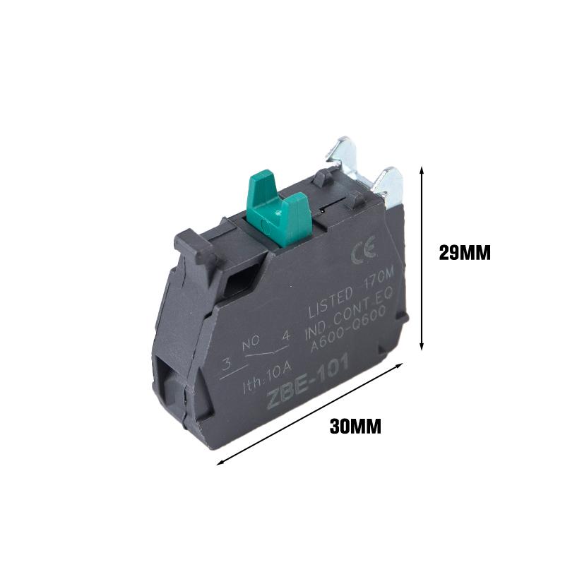 

Button Switch Contact Block Base Zbe-101 No / Zbe-102 Nc For Xb4/Xb5