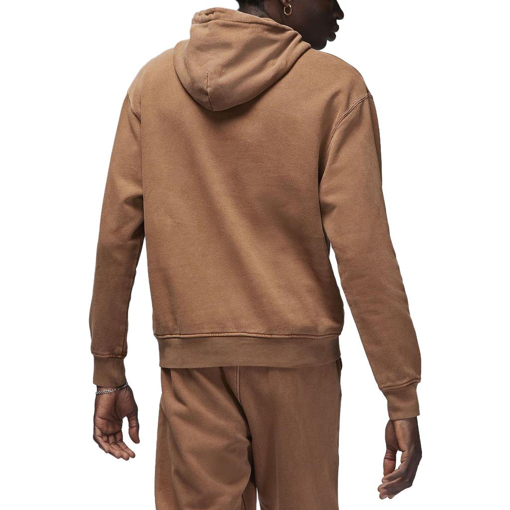 Jordan Logo Printed Fitted Hoodie Men hoodies Khaki FB7291-281