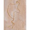 Yhpup 80+5cm Cadena de Suéter Exquisita Ajustable de Acero Inoxidable Collar Liso para Mujer Collar Minimalista Joyería de Moda PVD
