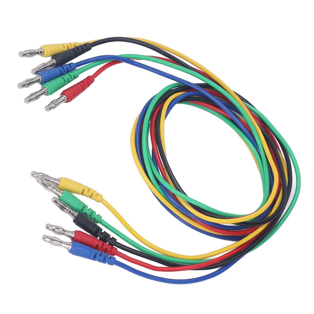 Magnetic Test S Kit Soft Flexible 5 Colour 4mm Banana Plug Test S Jumper Test Wire Set with