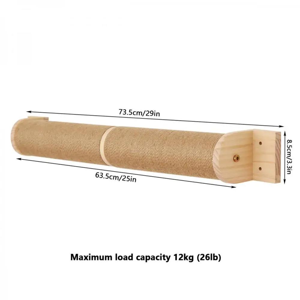 Multi-functional cat tree Space-saving wall-mounted cat wall unit Satisfies cats  scratching and climbing instincts as picture