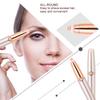 Lipstick Shaped Electric Eyebrow Trimmer Mini Portable Women Eyebrow Shaver Rose Gold