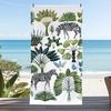 1 Stück "Tropischer Stil: Zebra und Grünzeug Themen-Badetuch - Ein Muss für den modischen Sommer" Themen-Badetuch, Sommer