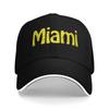Miami Retro Beach Sandwich Hats Unisex Women RetroBaseball Cap Hat Breathable Snapback Caps Cap High Quality Cap