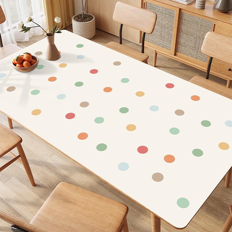 Wash-Free Oil-Proof Leather Table Mat - Luxurious Waterproof Protection for Coffee Tables