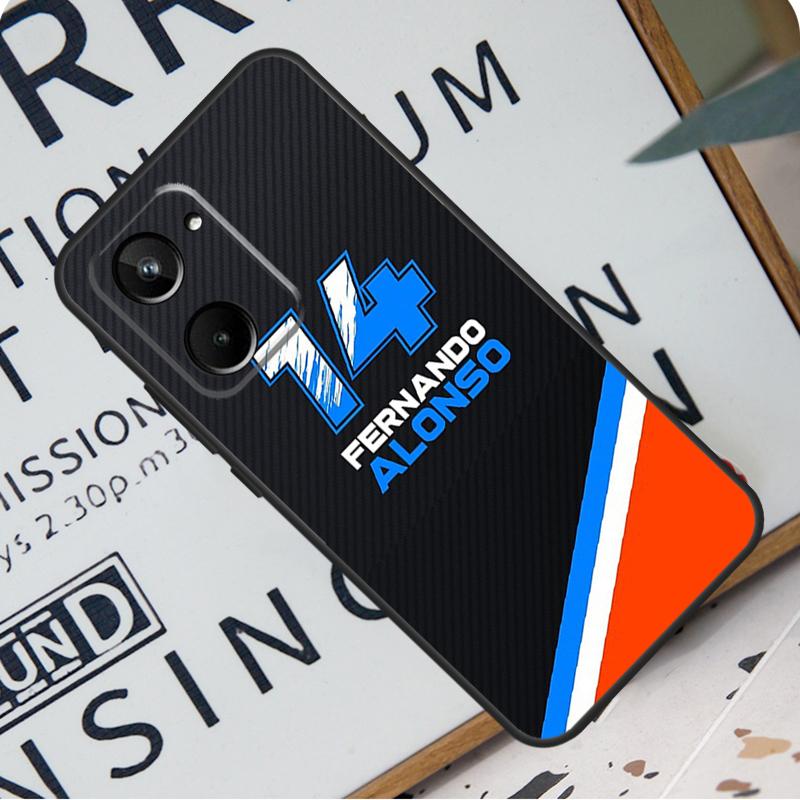 Fernando Alonso Racing For Realme C67 C55 C53 C51 C35 C33 C31 C30 C25s C21Y GT Neo 6 GT5 9 10 11 12 Pro Plus Case