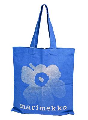 Marimekko Vankka Unikko Tote Bag, Unikko Fabric Bag, Women's, Blue, 93981 093981 580, Scandinavian Design [Product Code]
