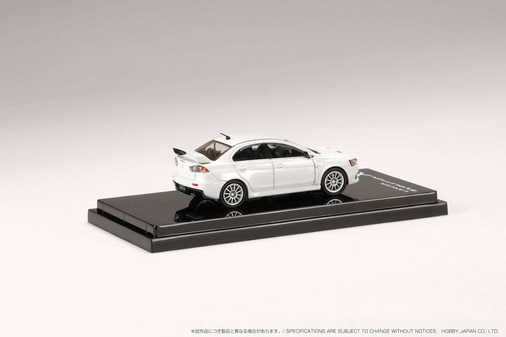 HobbyJAPAN 1/64 Mitsubishi Lancer Evolution 10 Alb Perlat