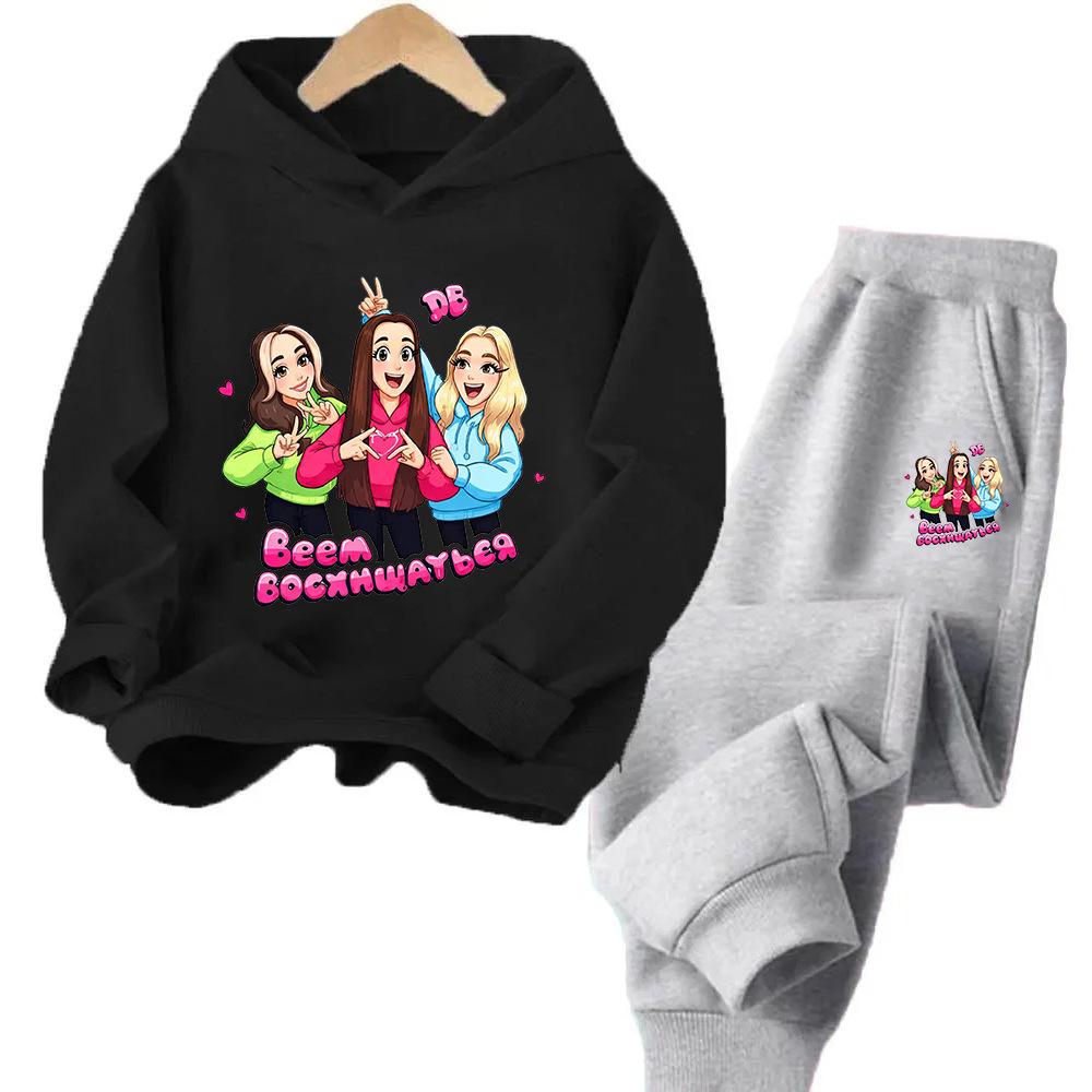Demon Hunter Squad Anime Kids Hoodie & Sweatshirt Set - New Style Two-piece