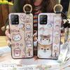 Lanyard Dirt-resistant Phone Case For Tecno Pova/LD7 Soft Case Back Cover Anti-knock Durable Protective Cute Cartoon