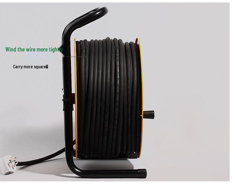 220V Wild Leopard Cable Reel Extension Cord, Empty Winding Reel, Available in 1.5/2.5/30/50/100 Meters