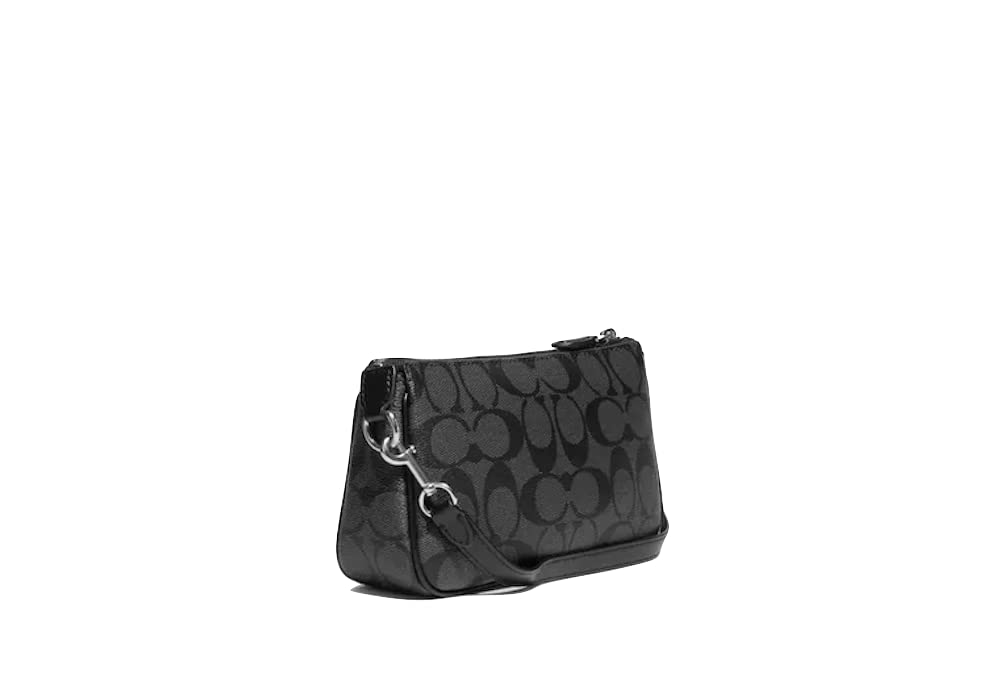 Coach Nolita 19 Handtasche aus Signature Canvas (Silber/Graphit/Schwarz)