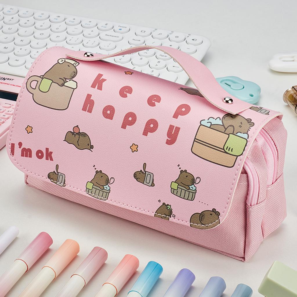 Kawaii Pencil Case Large Capacity Stationery Bag Student Pencil Bag Back To School for Gril School Office Supplies Stationery