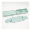 OSK Lunch Box Two Tiers (With Dividers) Comfortable PCW-650D Mint Green (Top) 340ml (Bottom) 310ml