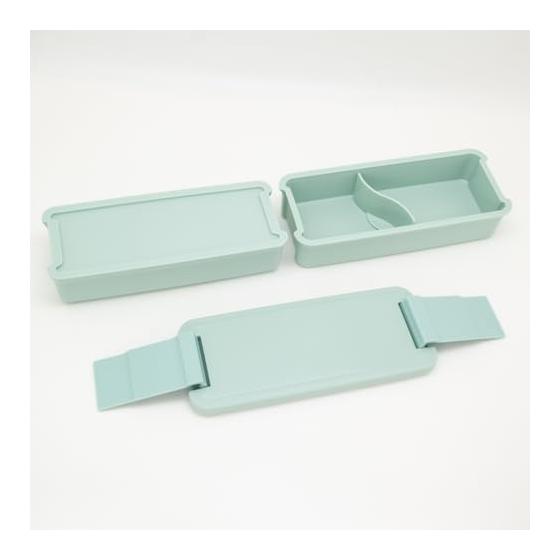 OSK Lunch Box Two Tiers (With Dividers) Comfortable PCW-650D Mint Green (Top) 340ml (Bottom) 310ml