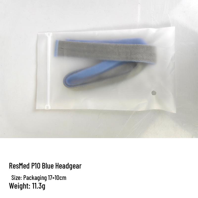 

Універсальна носова CPAP-маска ResMed P10 з ремінцями та двоточковими липучками синій