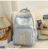 Schoolbag Girl Small Fresh Junior High School Student Schoolbag Ins Style Pattern Cute Lightweight Campus Backpack Versatile Tutoring Bag