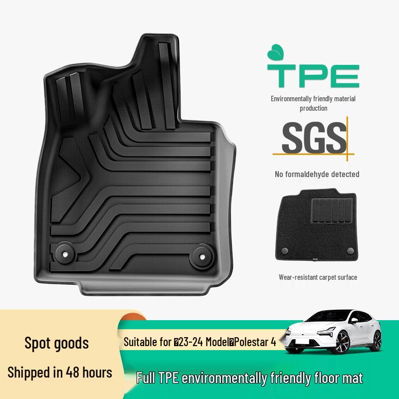 Custom All-TPE Floor and Trunk Mats for 2023-2024 Polestar 4