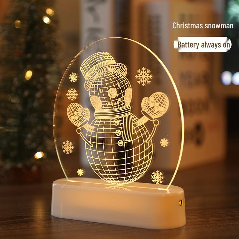 3D Neon LED Christmas Ornament Night Light