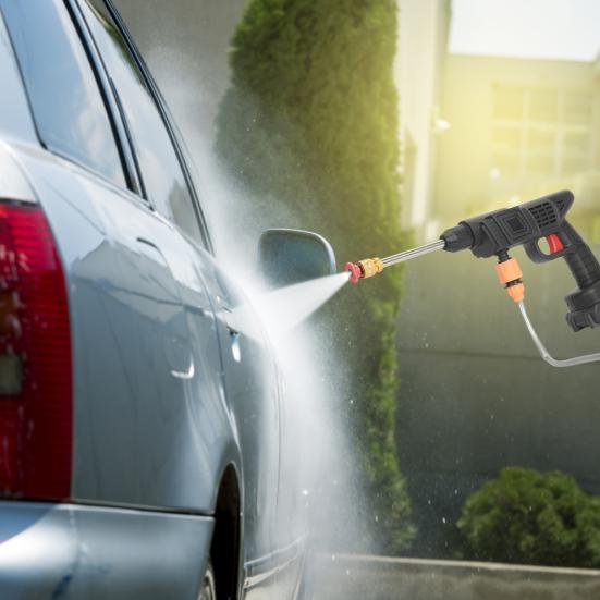 1 Set Cordless Power Washer Multifunction Nozzle Battery-powered Copper Motor 24V Pressure