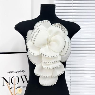 Chest Floral 3D Multi-layer Flower Appliques Detachable Clothing Applique Clothing Patches  Women