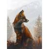 Animal and Forest Poster Eagle Wolf Tiger Lion Cat Panda Fox Tree Canvas  for Living Room Home Decor Wall Art Mural