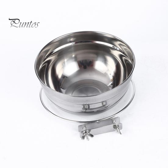 1/2 stk. Mateskål for små fuglebur med klemme i rustfritt stål Vannmatskål til kjæledyrmater Coop-tilbehør til papegøye-kakefugl-ara dvergpapegøyer