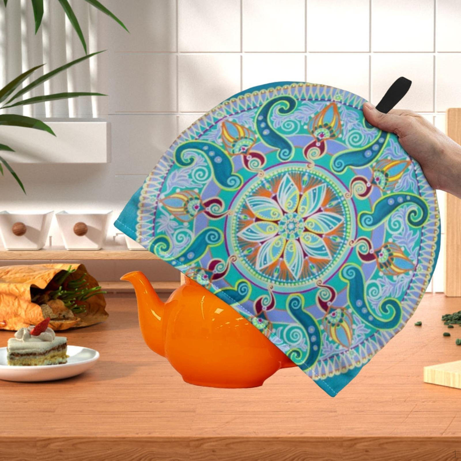 

Чехол для чайника, чехол для чайника, сохранение тепла, декор, переносной чехол для защиты от пыли, светло-зеленый