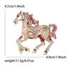 Running Horse Brooch for Women Enamel Animal Party Banquet Pins