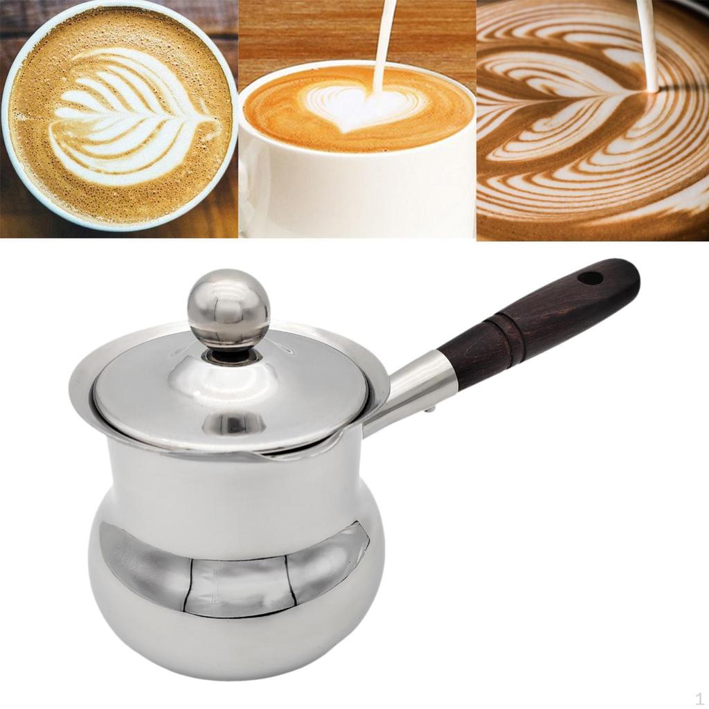 Cafetière Bouilloire Faire du Thé Polyvalente Prise Confortable Moussage de Lait avec Bec Théière