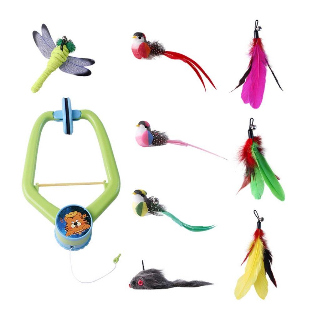 Retractable Smart Hanging Feather Toy Funny Self-Entertainment Toy Self Entertainment