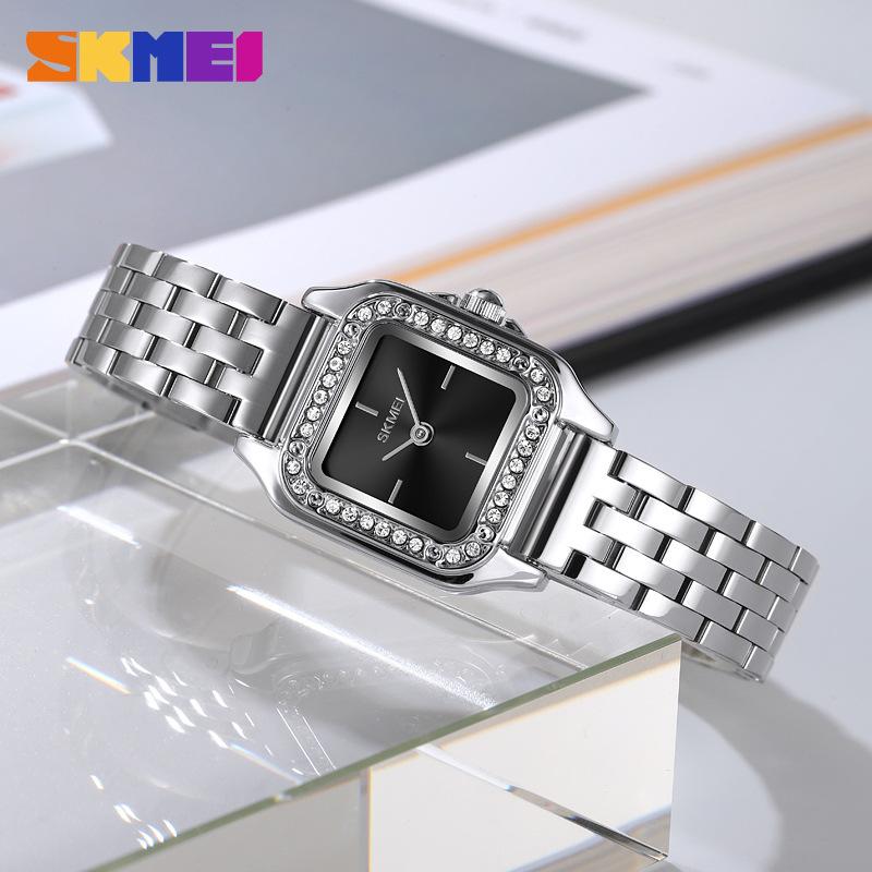 Moment Beauty Rose Gold Square Watch Ladies Stainless Steel Strap Fashion Watch Waterproof Quartz Watch Trend Women's Watch