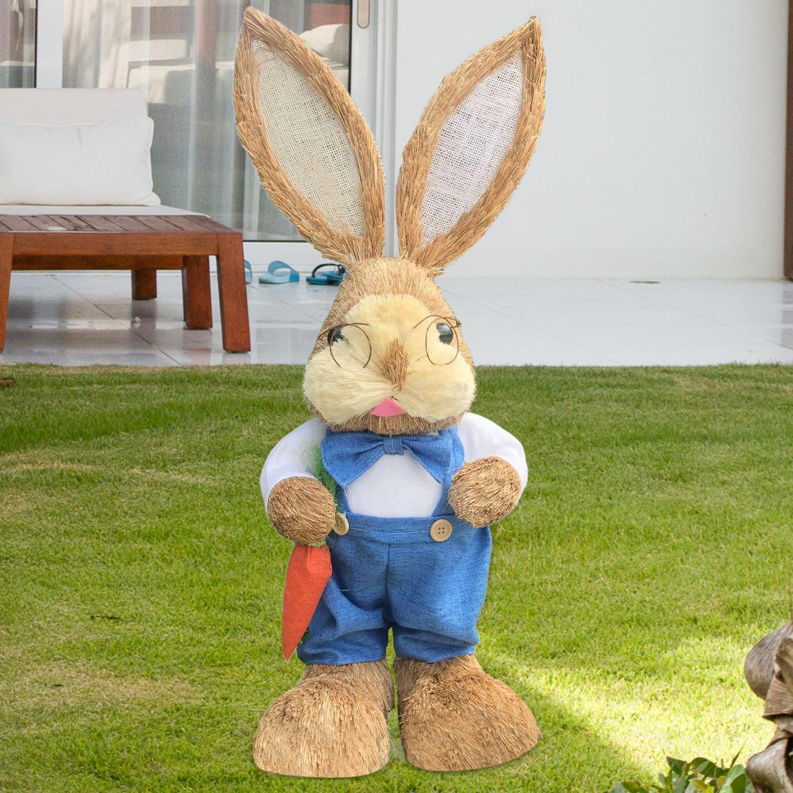 

Статуэтка пасхального кролика, симпатичное украшение для рабочего стола, декор для крыльца, гостиной, лужайки, фермерского дома Style F
