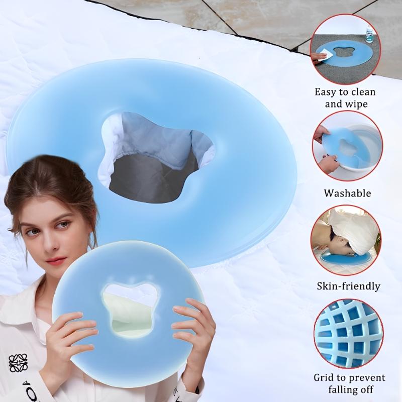 Yumuşak Silikon Yastık SPA Güzellik Pedi Yeniden Kullanılabilir Kaymaz Masaj Yastığı Filmsiz Salon Yüz Masajı Rahatlatıcı Güzellik Minderi Pedi
