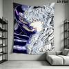 Berserk Wall Tapestry Aesthetic Wall Hanging Printed Fabric Blanket Decorative Tapestries for Bedroom Living Room Home Decor