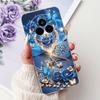 For Realme 14 Pro 14Pro+ Elegant Floral Cat Printed Phone Case For Realme 14 Pro Plus 14Pro 5G Soft Silicone TPU Cases