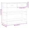 Console Table Black 90x35x80 Cm Particleboard