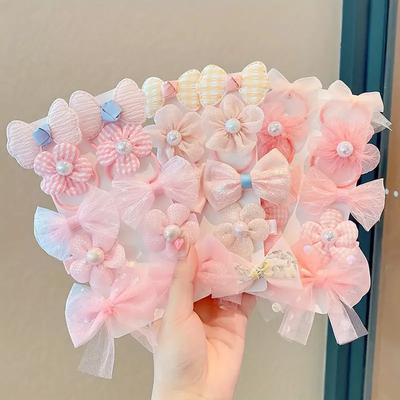60 ks Detské Doplnky do vlasov Roztomilé mašličky pre dievčatá Kvety Modelovacie sponky do vlasov Vlásenka pre 1 rok+