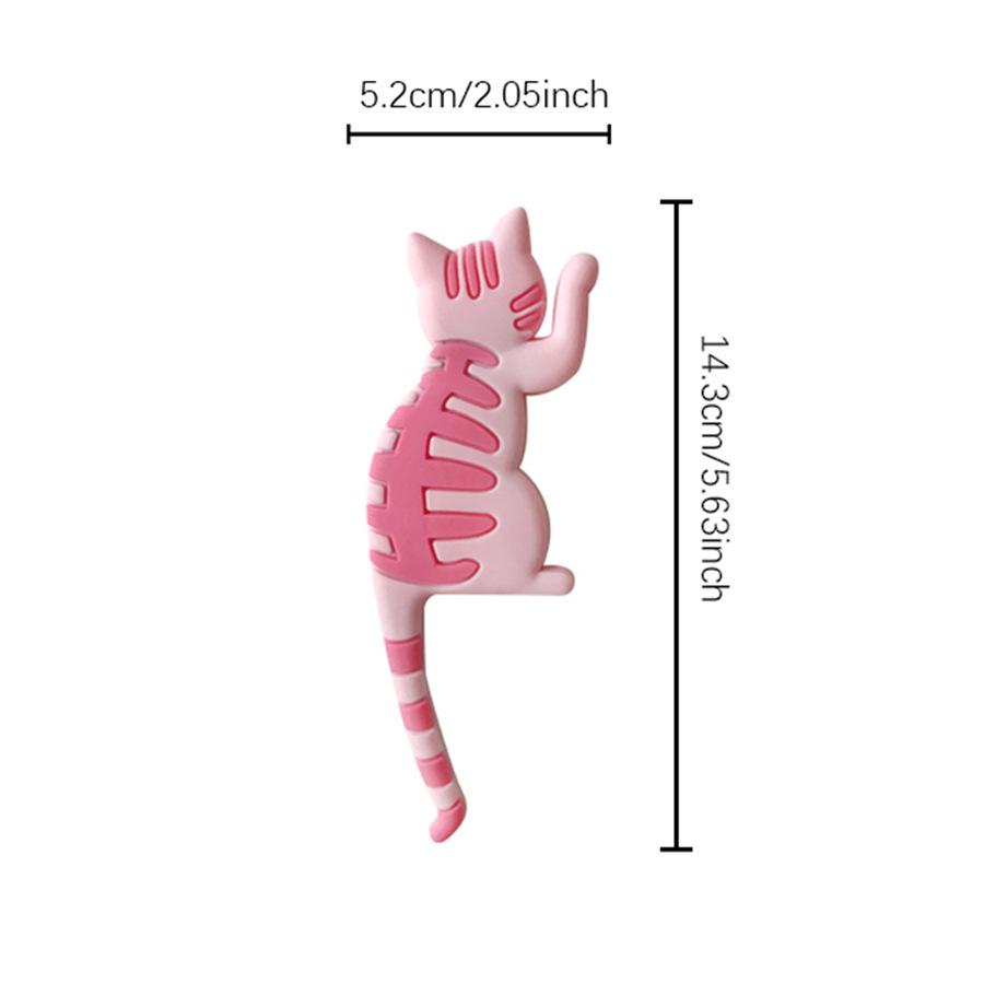 Cartoon Cat Tail Magnet Hook for Fridge - No-Trace Storage Solution