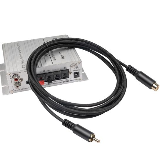 AV Extension Cable Stable Lossless Transmission High Fidelity Plug Play RCA Male to