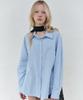 Seolan Vintage Cotton Shirt_Skyblue