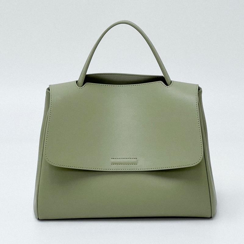 

Real Leather Soft Handbag Women 2025 New Large Capacity Single Shoulder Crossbody Bag Versatile High-end Sensory Communication Tote Size: 28 x 13 x 22cm зелений