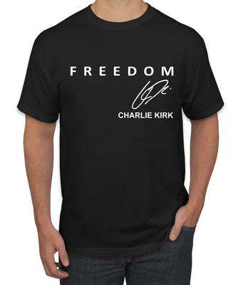 Freedom Charlie Signature- Kirk Memorial Tribute Heren T-shirt