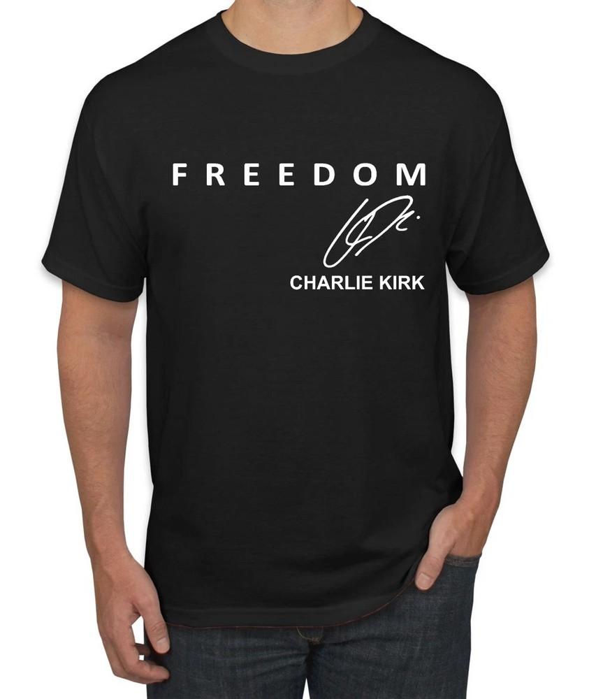 

Freedom Charlie Signature- Kirk Memorial Tribute Men s T-Shirt M